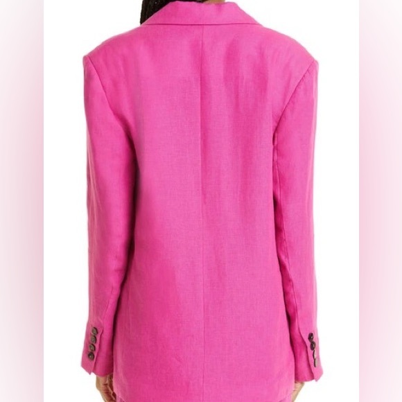 FARM Rio Linen blazer in peony size small - Picture 5 of 10